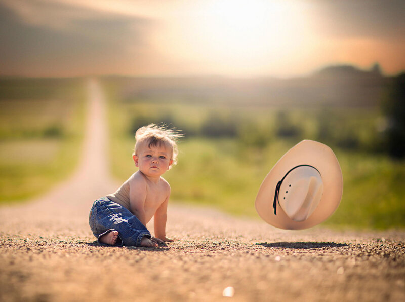 Baby on Dirt Road