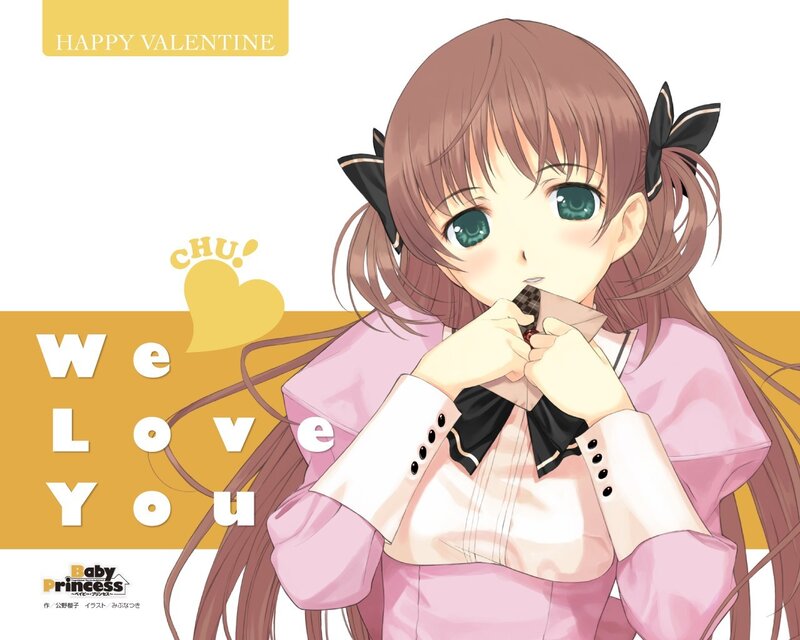 Baby Princess Valentine's Day illustration