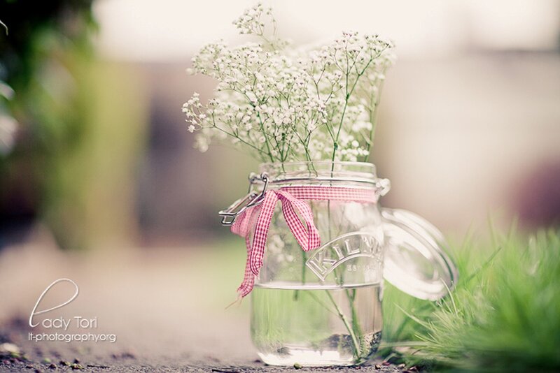 Baby's Breath in Jar — White, Serene