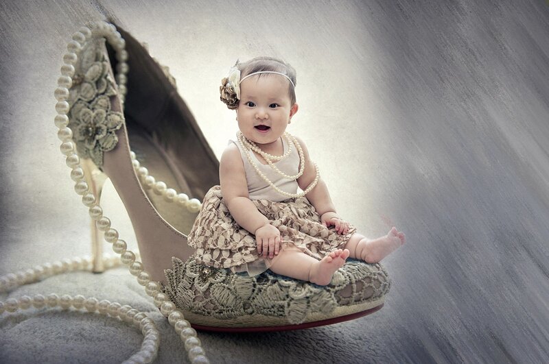 Baby Sitting in Shoe
