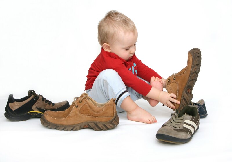 Baby Sitting with Shoes