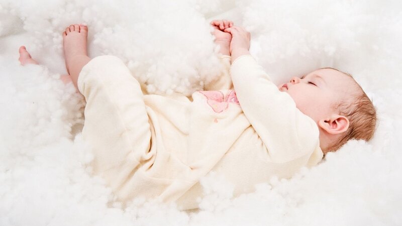 Baby Sleeping in Cotton