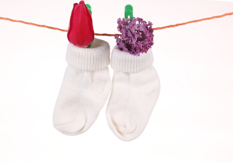Baby Socks on Clothesline