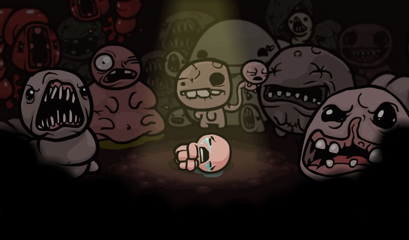 Baby surrounded by monsters