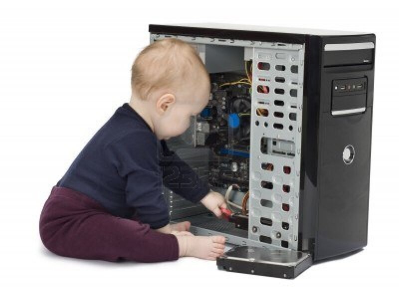 Baby Touching Computer