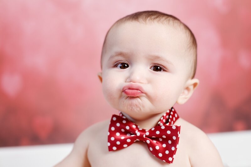 Baby Wearing Bow Tie