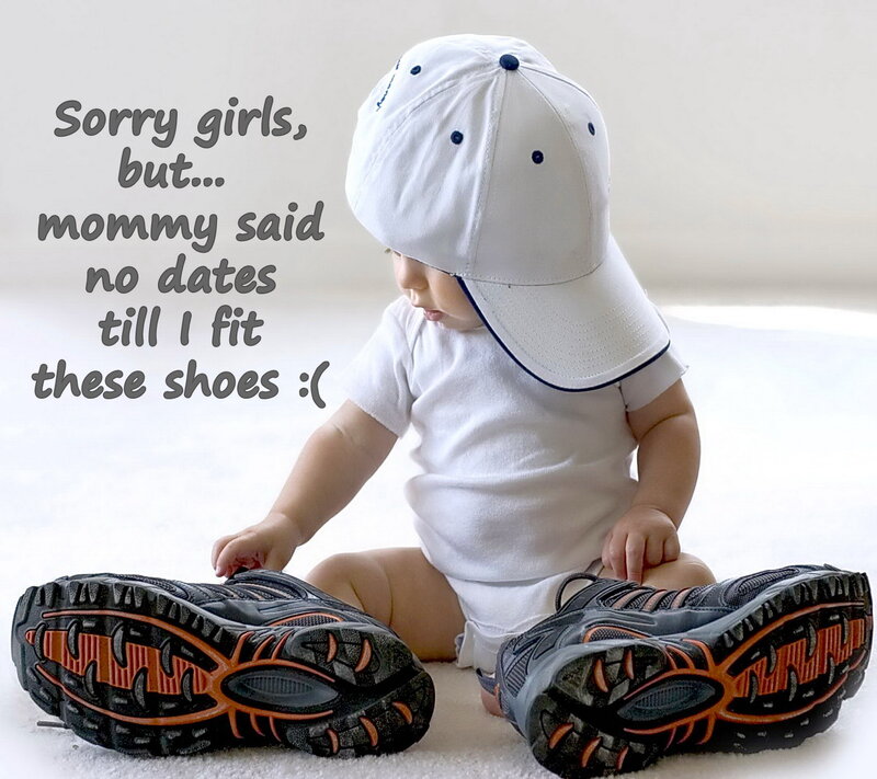Baby Wearing Cap — White