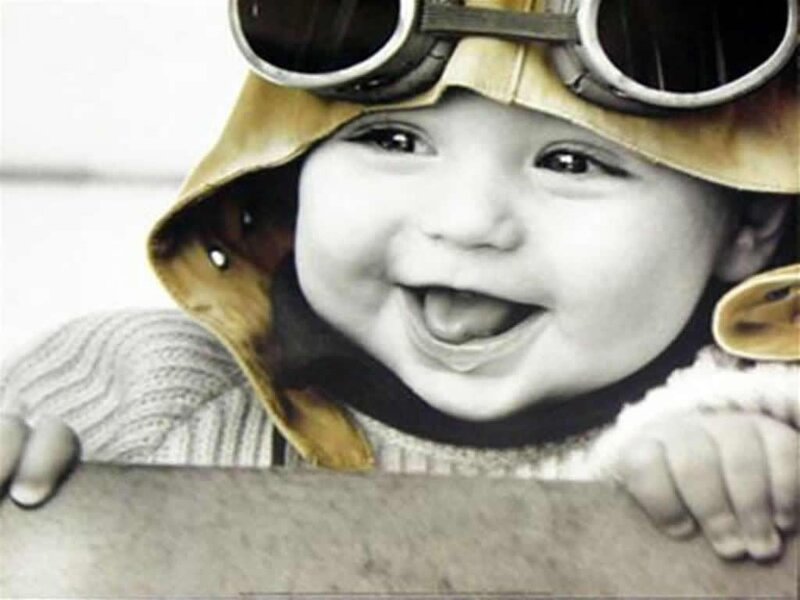 Baby Wearing Goggles