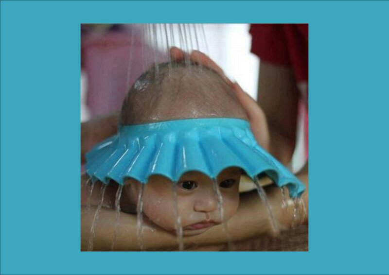 Baby Wearing Shower Cap