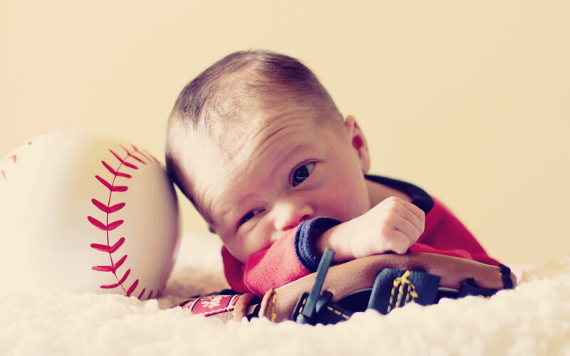 Baby with Baseball