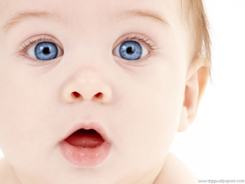 Baby with Blue Eyes — Innocent