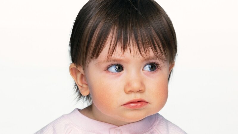 baby with curious expression