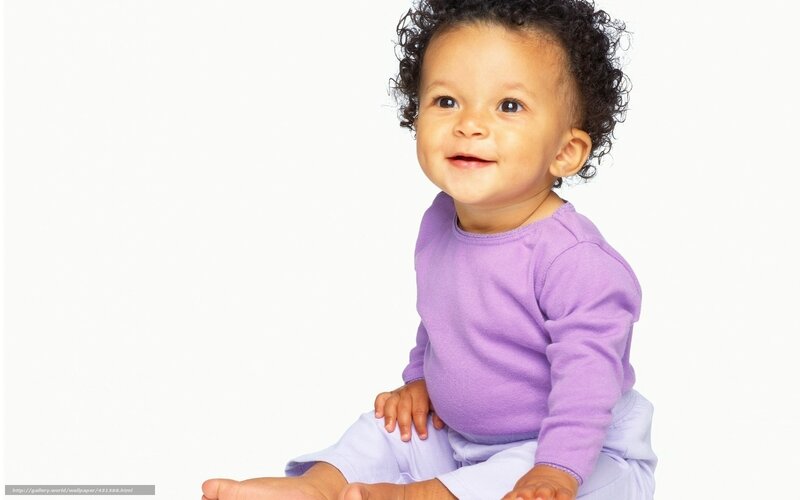 Baby with Curly Hair