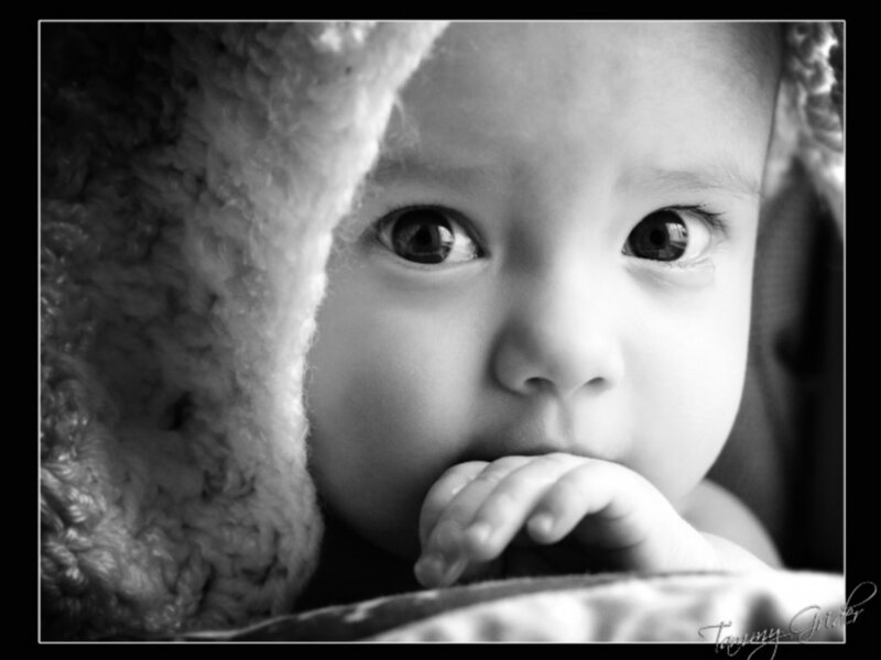 Baby with hand in mouth