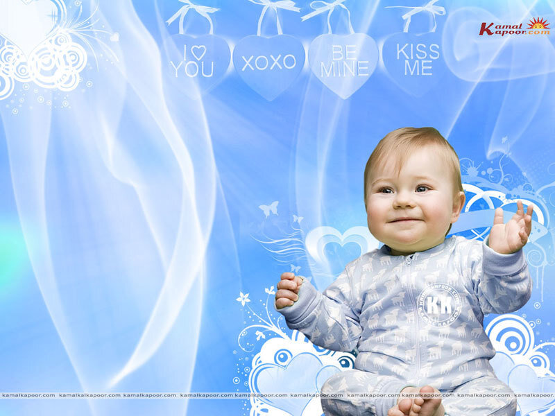 Baby with heart messages