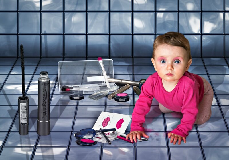 Baby with Makeup