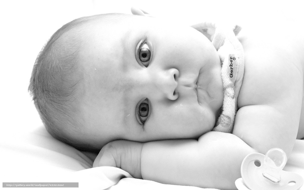 Baby with pacifier