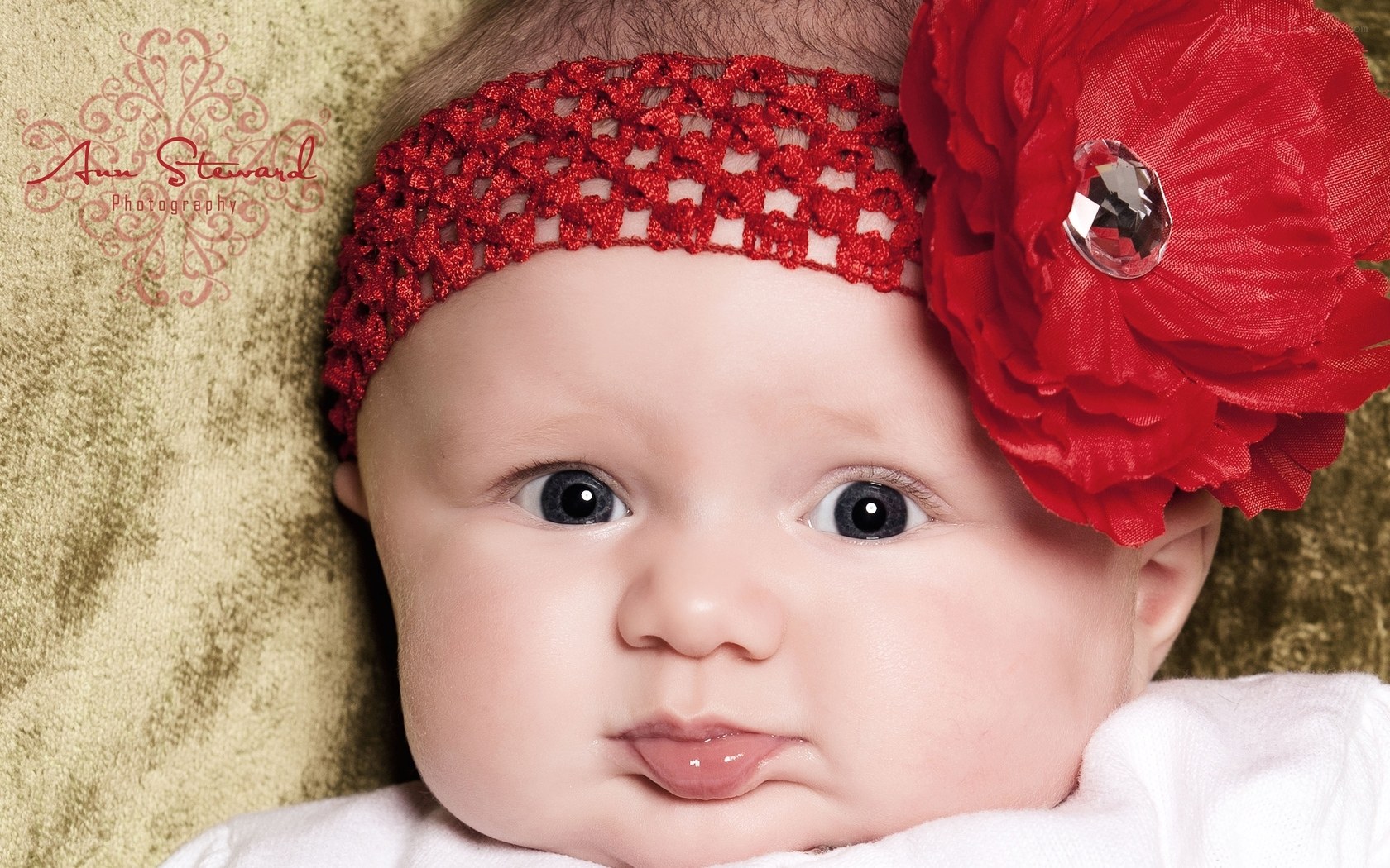 Baby with red headband