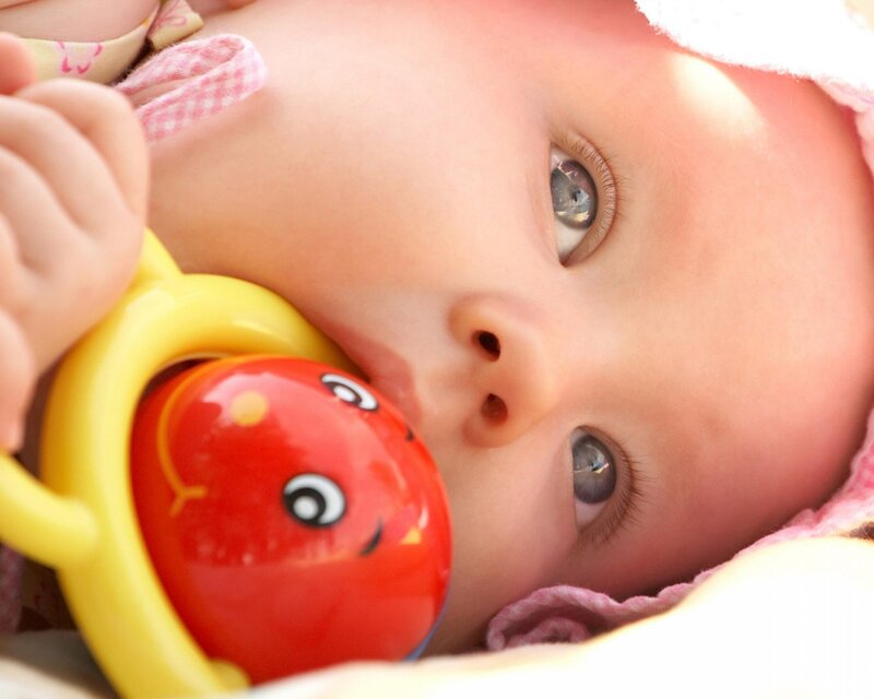 Baby with Toy