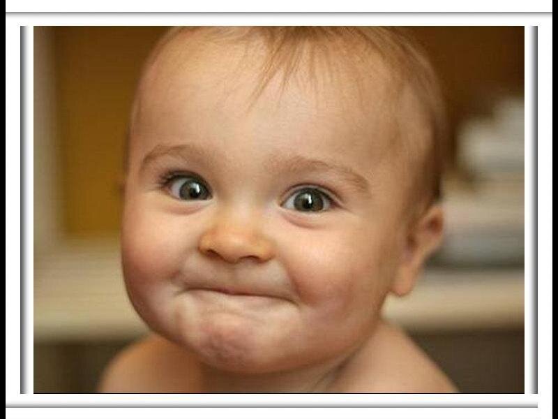 Baby with Wide Eyes — Beige