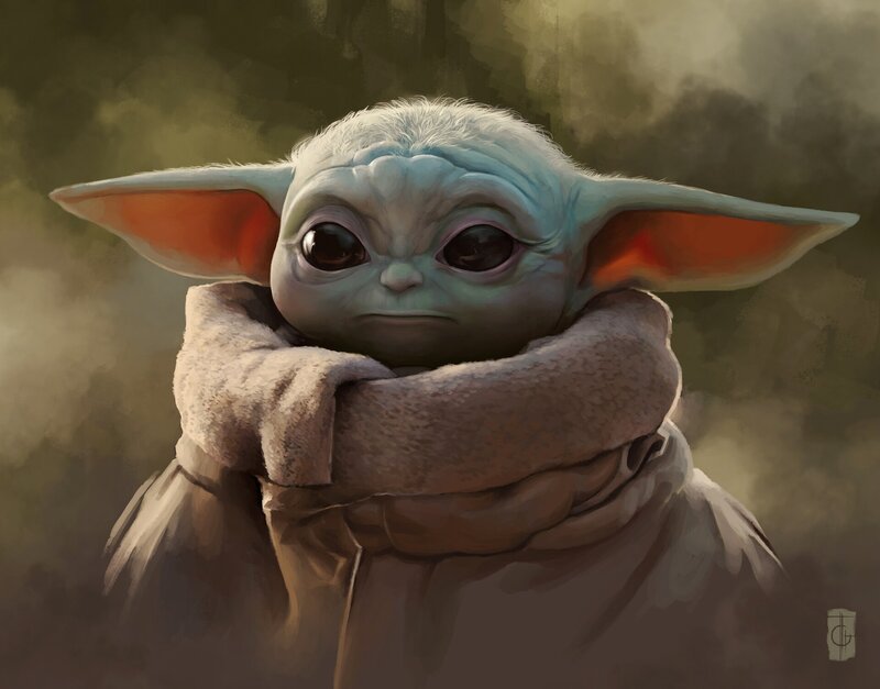 Baby Yoda in Cloak