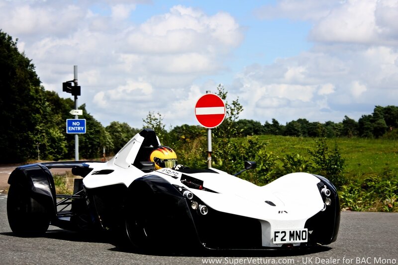 BAC Mono sports car on road