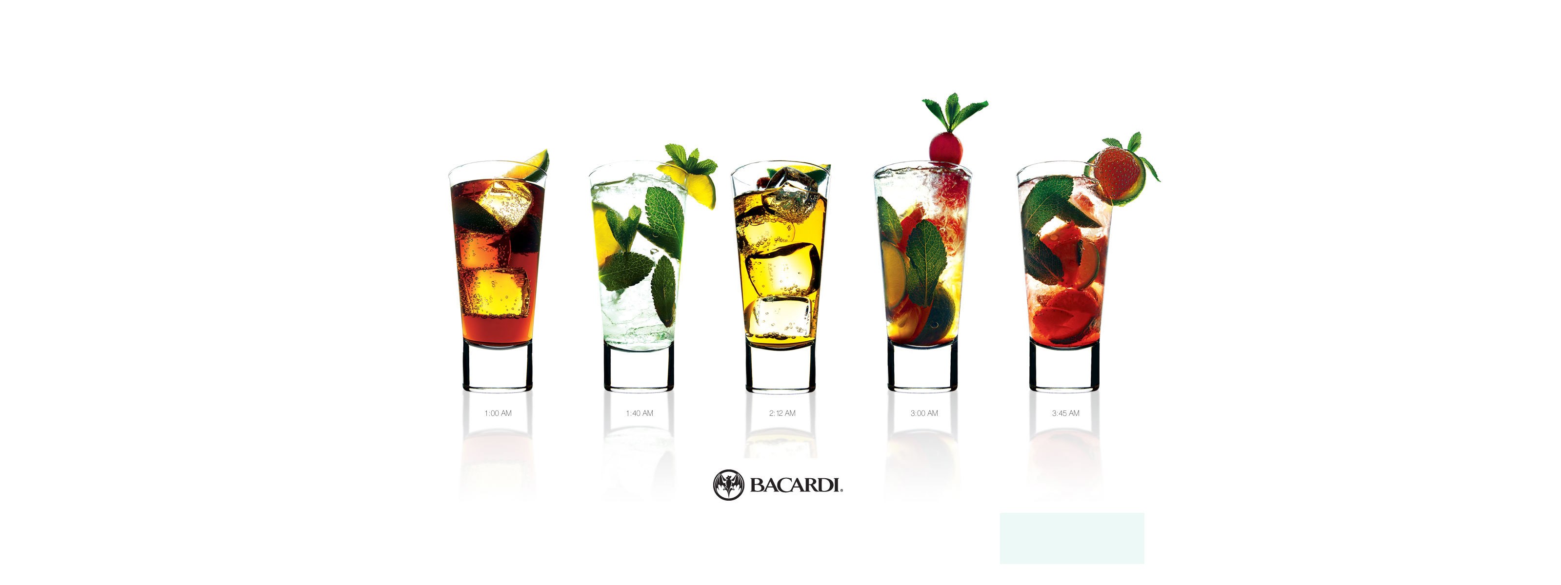 Bacardi cocktail lineup