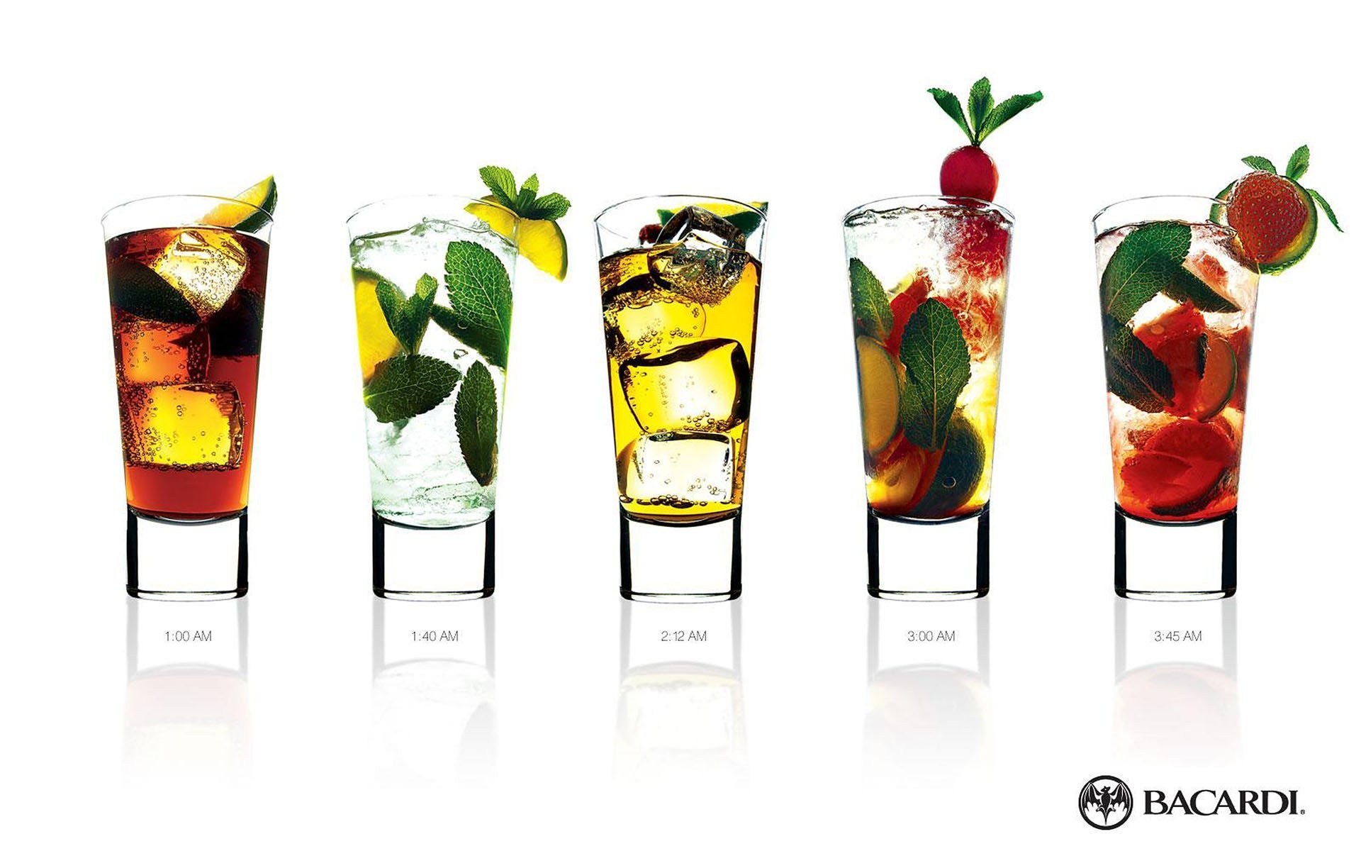 Bacardi cocktail lineup