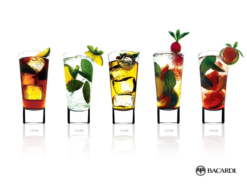Bacardi cocktail lineup