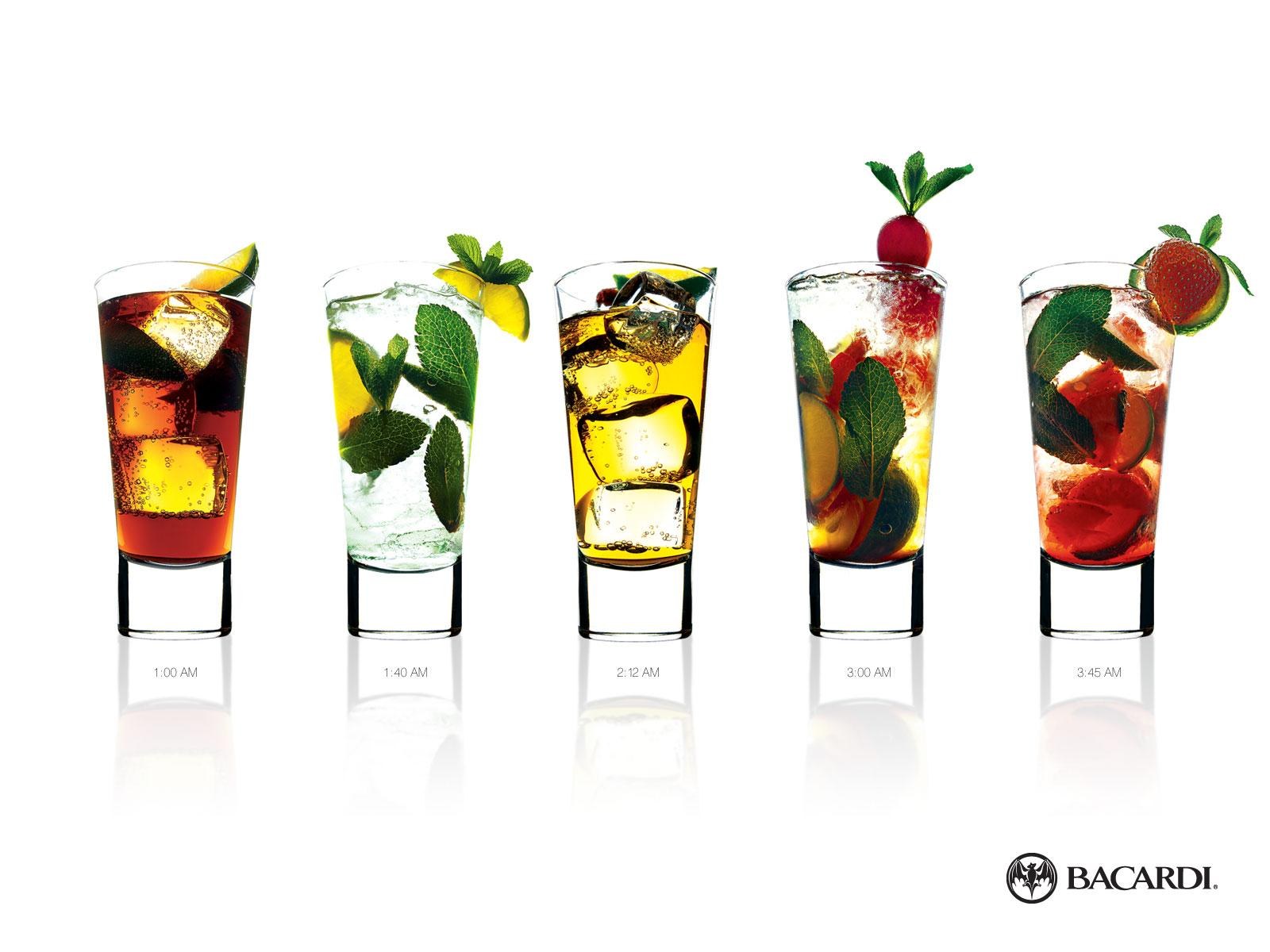 Bacardi cocktail lineup