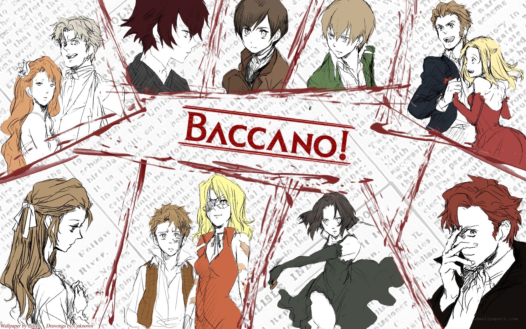 Baccano! character collage
