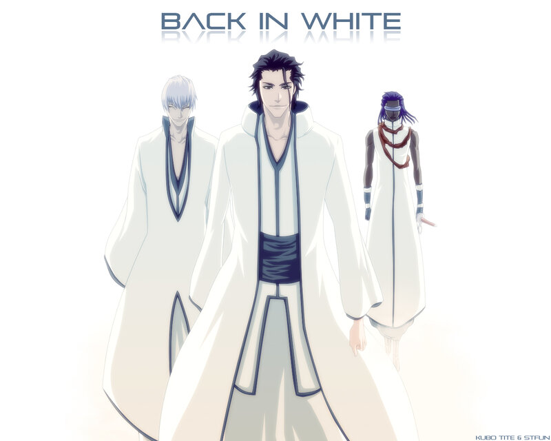 Back in White characters