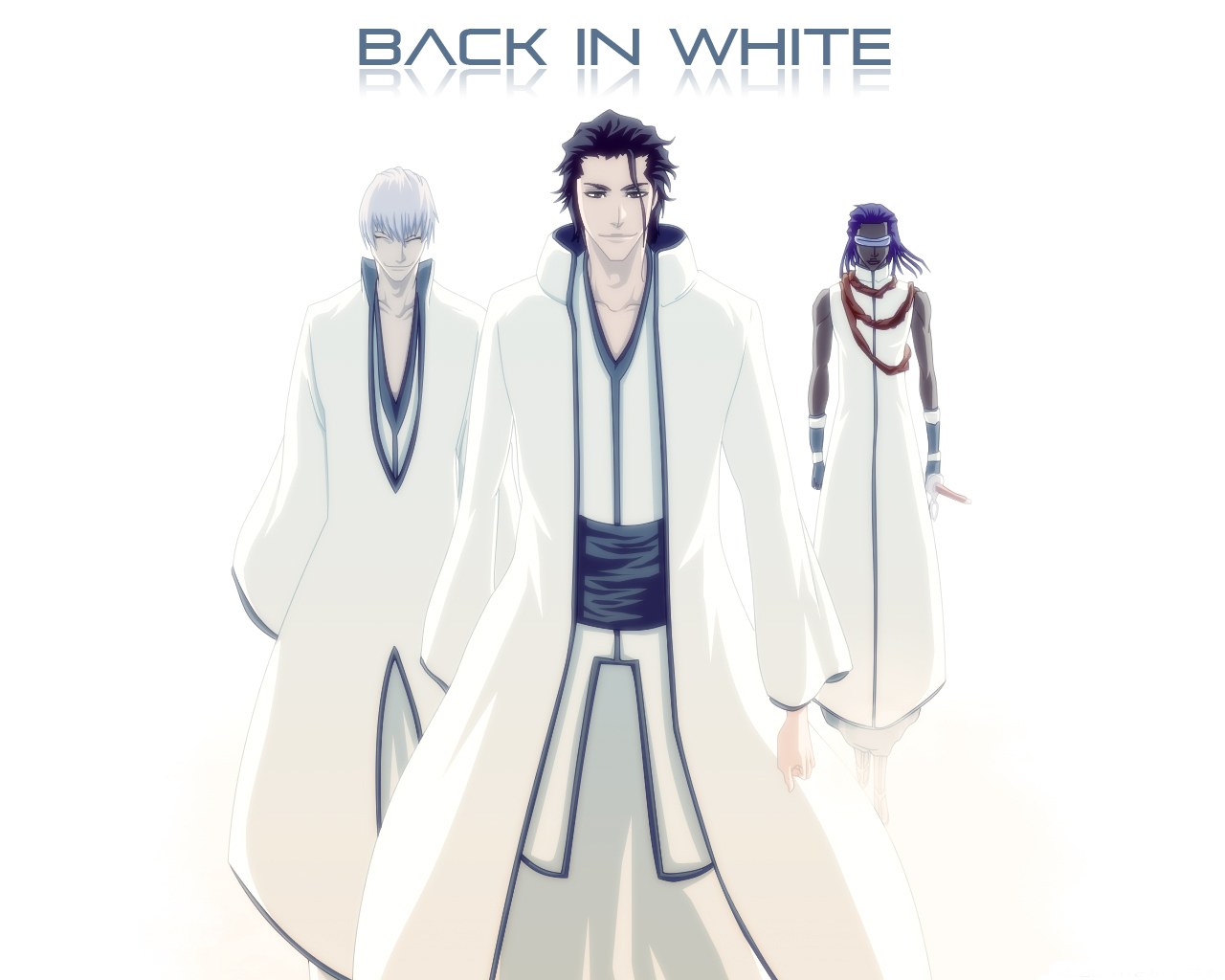 Back in White characters