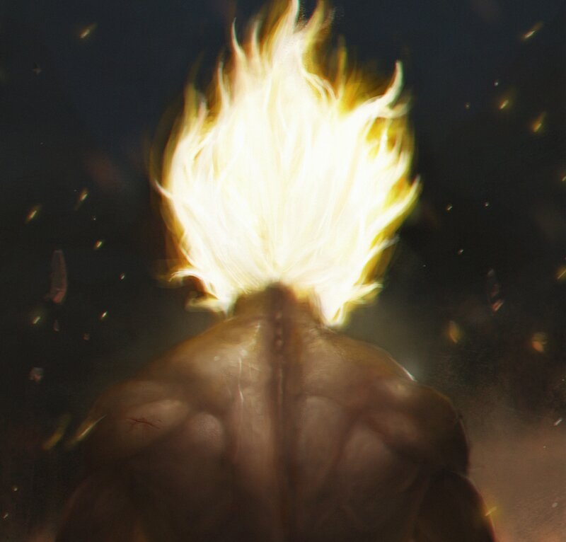 Back of a Muscular Figure