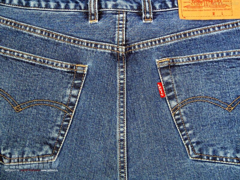 Back of Blue Jeans