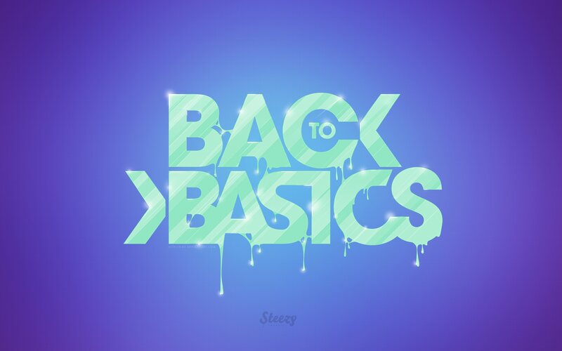 Back to Basics text art