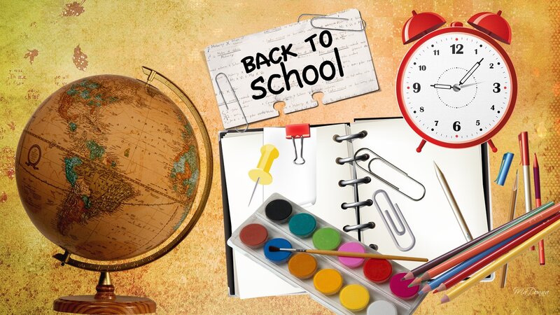 Back-to-school Supplies — Brown