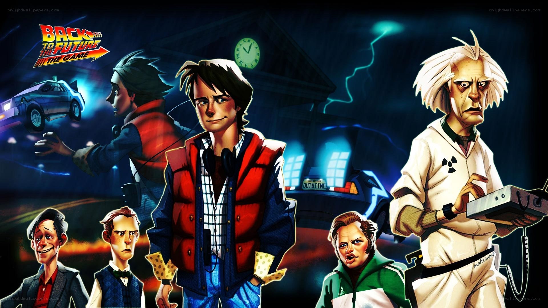 Back to the Future game art