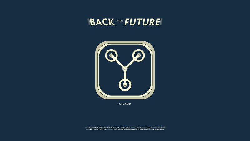 Back to the Future Logo — Blue
