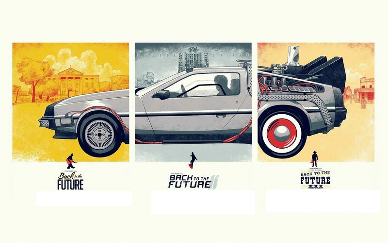 Back to the Future trilogy artwork