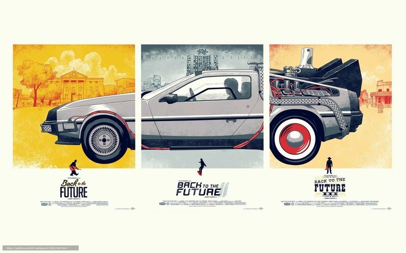 Back to the Future trilogy posters
