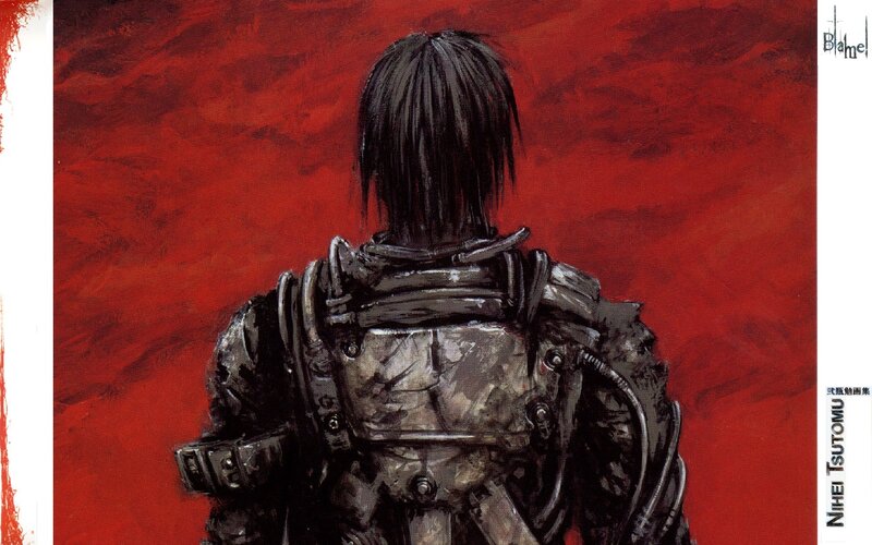 Back view of armored figure