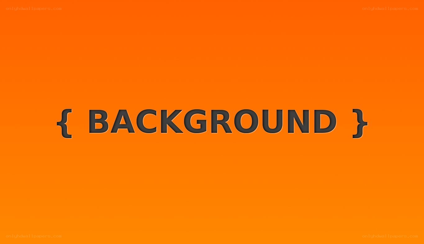background text on orange
