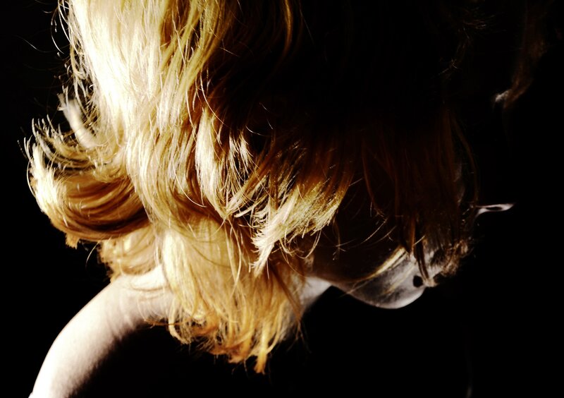 backlit blonde hair