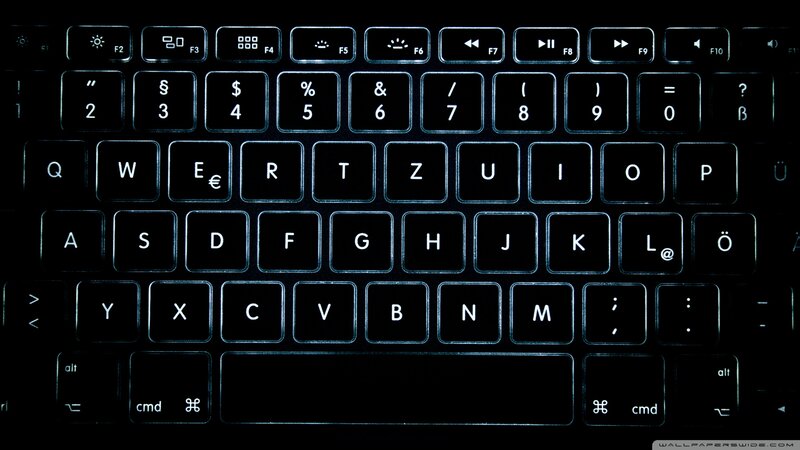 Backlit Keyboard — Black, Dark, Night