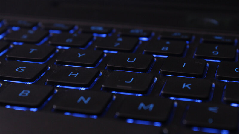 Backlit Keyboard — Black, Dark, Photograph, Keys, Blue Light