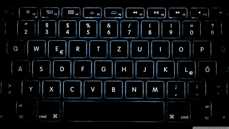 Backlit Keyboard — Black, Dark