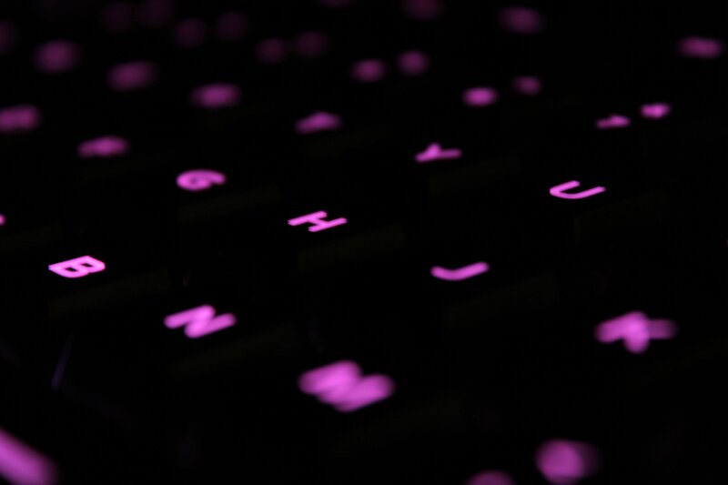 Backlit Keyboard Keys — Black