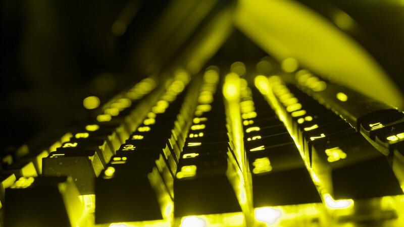 Backlit Keyboard — Yellow