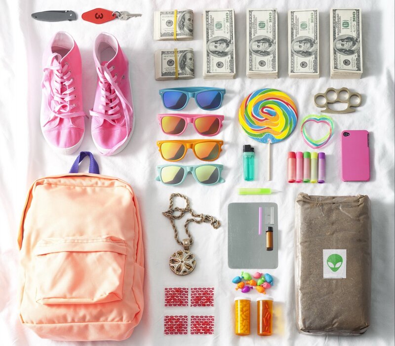 Backpack with Personal Items